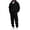 Black02, variant on Men's Tracksuit 2 Piece Hoodie and Sweatpants Zip Up Relaxed Fit Hoodie Jogging Sport Pant Set Casual Fall Suit with Pockets Pink L