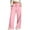 Black, variant on Women's Solid Color Lacing Wide Leg Casual Pants Summer Leisure Fashion