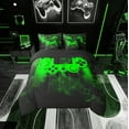 thumbnail image 2 of Erosebridal Youth Gaming Bedding Full Size, Video Game Green Gamepad Comforter Sets with Sheets, Gamer Bedroom Decor, Reversible 7 Pieces, 2 of 4