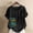 Black, variant on Womens Tops Plus Size,Clothes under $5 2024,Women Casual Cotton and Linen Top Ocean Fish Printed Short Sleeve Button Tunic T-shirt Blouse Tops Blue S