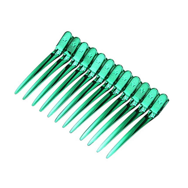 Peluquería Salón de pelo Grip Clips seccionando barrettes peluquería mujeres chicas abrazaderas, verde Jooan Modelo
