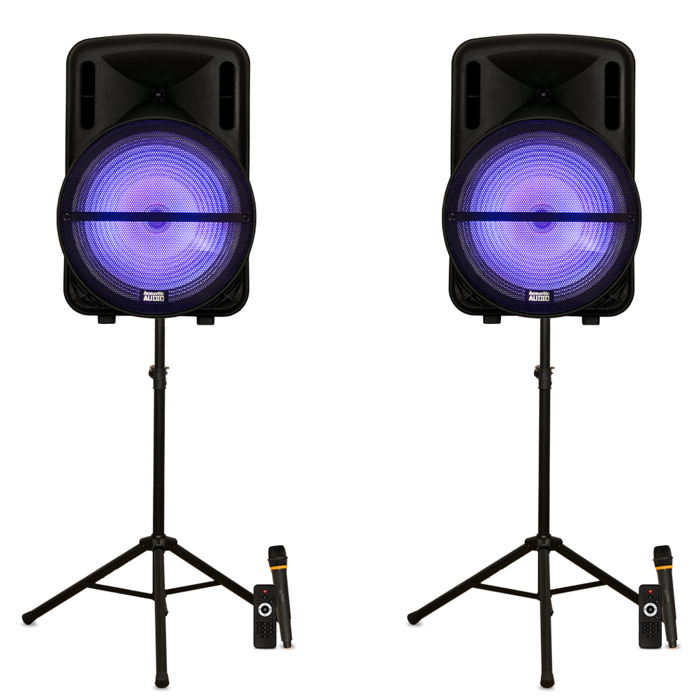 led speaker stands