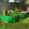 thumbnail image 6 of Raised Garden Bed, 2PCS 6x3x2ft Metal Outdoor Planter Box for Vegetables, Flowers, Herbs, Green, 6 of 7
