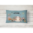 thumbnail image 2 of South Russian Sheepdog Sweet Home Canvas Fabric Decorative Pillow, 2 of 4