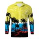 thumbnail image 3 of Camisas Casuales Para Hombre Hombres Casual Manga larga Otoño Invierno 3D Impreso Camisas Top Blusa Camisas (Yellow, S), 3 of 5