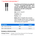 thumbnail image 2 of Front Strut and Coil Spring Assembly Set of 2 - Compatible with 2005 - 2010 Chrysler 300 RWD V6 (Models without Sport Suspension and Self-Leveling Rear Suspension) 2006 2007 2008 2009, 2 of 2