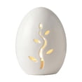 thumbnail image 6 of Easter Egg-Shaped Ceramic Candle Holders, Set of 2 Hollow Out Tealight Holders, Decorative Aromatherapy Lamps for Home Tabletop Mantel, Spring Holiday Decor, 6 of 8