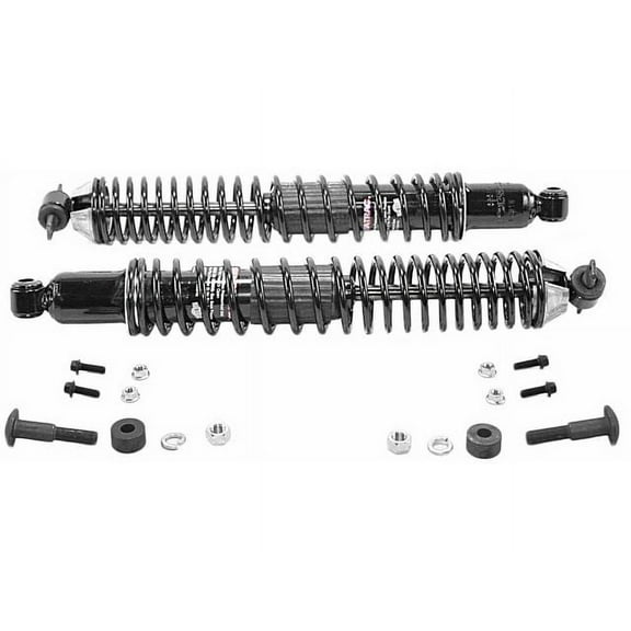 Rear Shock Absorber and Coil Spring Assembly - Compatible with 1977 - 1986, 1993 - 1996 Cadillac Fleetwood RWD 1978 1979 1980 1981 1982 1983 1984 1985 1994 1995