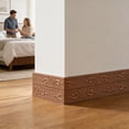thumbnail image 4 of 393.7" X 4.3" Self Adhesive Flexible Foam Molding Trim Wallpaper Border 3D Sticky Decorative Wall Lines Peel And Stick Wall Baseboard Trim For Home Hotel Diy Decor, 4 of 6
