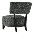 thumbnail image 5 of Furniture of America Swene Modern Fabric Abstract Pattern Accent Chair, Black, 5 of 10