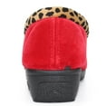 thumbnail image 2 of Lunar Womens Paloma Leopard Print Slippers, 2 of 6