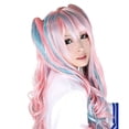thumbnail image 3 of DOPI Colorful Beautiful Long Cosplay Full Front Hair Girl Curly Synthetic Wig, 3 of 4