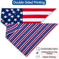 thumbnail image 3 of 4th of July Dog Bandanas Reversible Small 2 Pack, Patriotic Independence Day Adjustable Triangle Holiday Scarves for Small Medium Large Extra Large Puppy Dogs Pets, 3 of 6