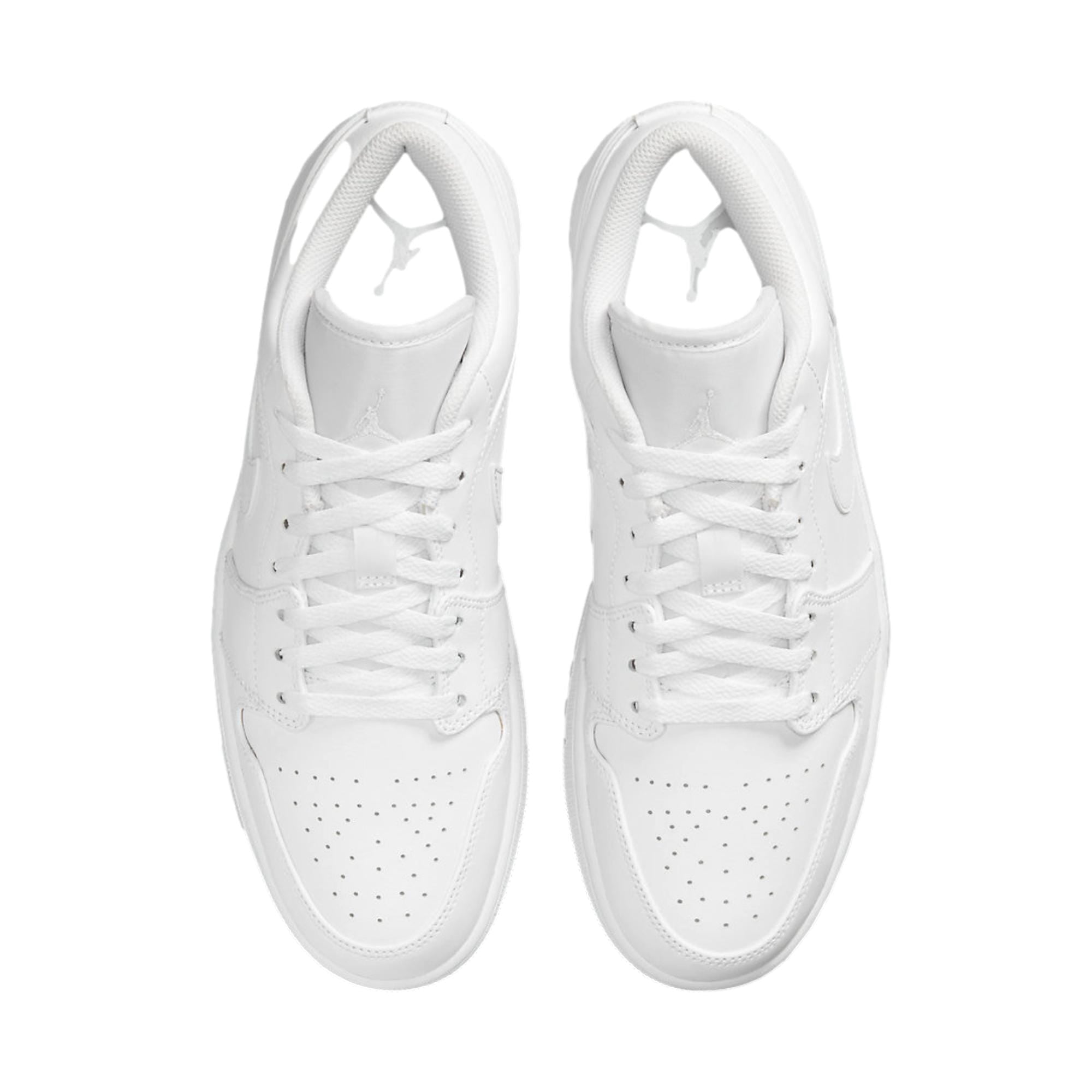 Men's Jordan 1 Low White/White-White (553558 136) - 10