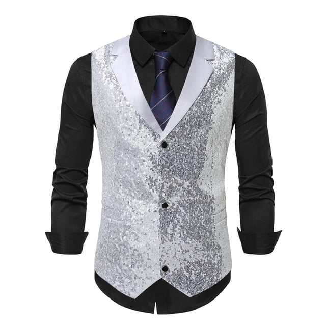 Camiseta sin mangas con cuello en V para hombre, moderna, lisa, cómoda, a la moda, con botones, sin mangas, para negocios, de poliéster.