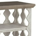 thumbnail image 4 of Wooden Sofa Table with 2 Open Bottom Shelves Brown and Antique White - Saltoro Sherpi, 4 of 5