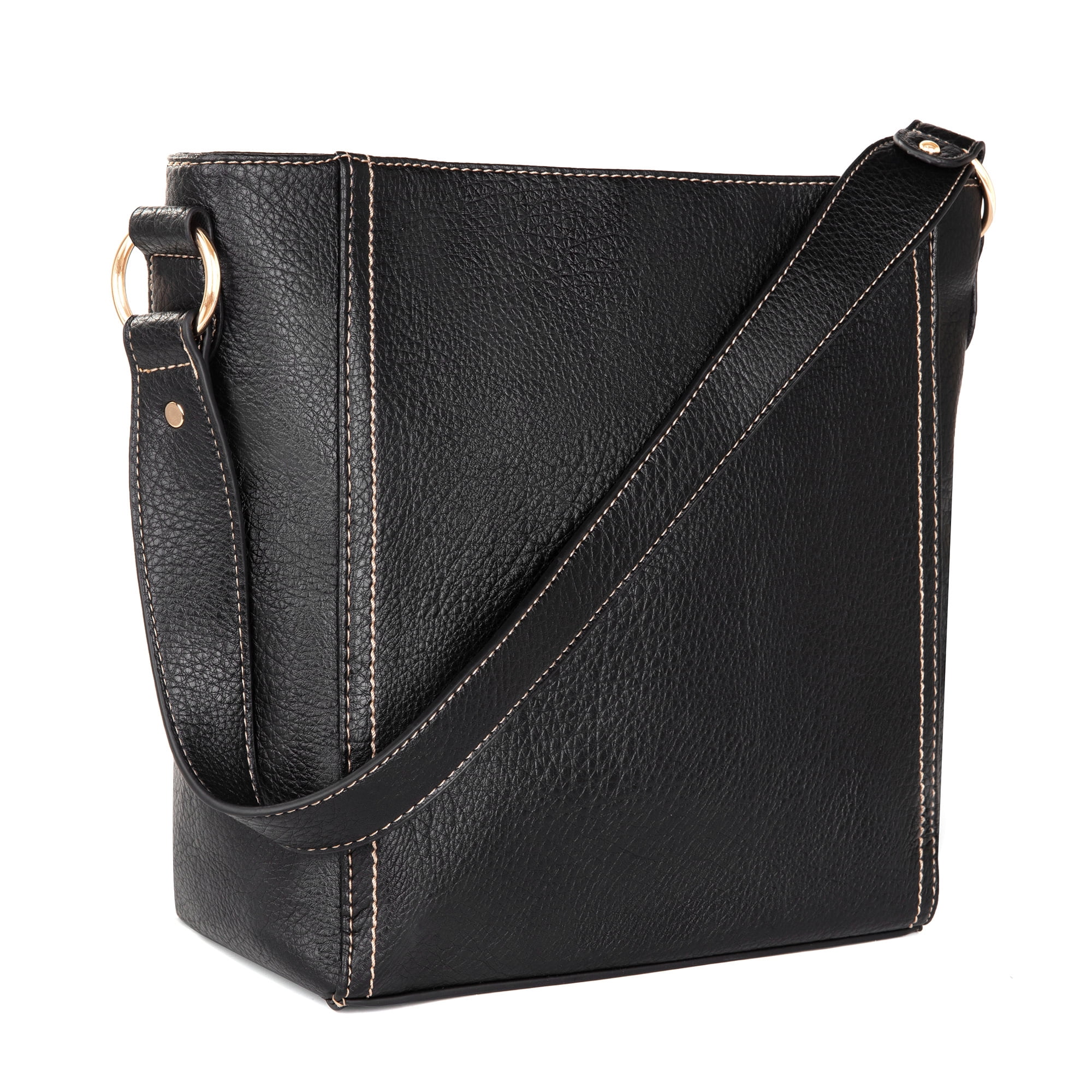Montana West Hobo Bags for Women Vegan Leather Shoulder Purses and Handbags, Black