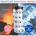 thumbnail image 4 of 30oz Panda Tumbler with Handle and Straw, Yoga Panda Insulated Leak Proof Travel Coffee Mug, Reusable Stainless Steel Tumbler for Panda Lovers, Panda Gifts for Women,Girls, 4 of 6