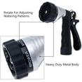 thumbnail image 2 of Garden Hose Nozzle 6 Sprayers Patterns Water Hose Spray Nozzle Suitable For Watering Equipment Cleaning, Car Washing, 2 of 9