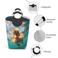thumbnail image 4 of KLL Underwater Swimming Duck Laundry Hamper,Large Canvas Fabric Lightweight Storage Basket Toy Organizer Dirty Clothes Collapsible Waterproof, 4 of 6