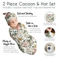 thumbnail image 6 of Vintage Floral Baby Cocoon and Beanie Hat Sleep Sack Set by Sweet Jojo Designs, 6 of 6