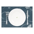 thumbnail image 2 of Rockets and Planets Pattern 12x18in Heat-Resistant Non-Slip Place Mat, Durable and Wrinkle-Resistant, 2 of 8