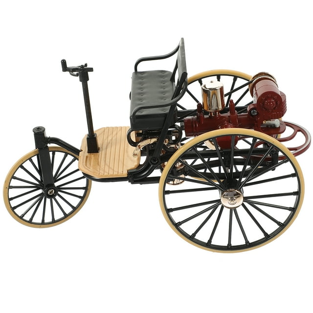 Decoración del modelo de triciclo vintage adornante de triciclo de triciclo de escritorio de casas de escritorio de casa manualidades prácticas (1:12)
