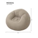 thumbnail image 3 of LO NECESITO Sillón inflable puff aterciopelado cómodo color beige, 3 of 5