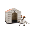 thumbnail image 2 of Casa para perro de Plástico para exterior con Techo Lab.G Beige, Café, 2 of 5