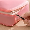 thumbnail image 4 of Compression Packing Cubes for Travel 3 Piece Pink Set Travel Storage Bags for Luggage Organizers for Clothes, Great Travel Gift, 4 of 6