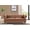Brown, variant on Uspridefurniture Charlot Faux Leather Rolled Arm Sofa,White