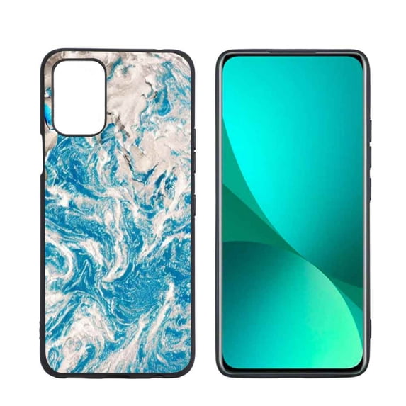 Blue-Marble999-86 Phone Case, Degined for LG K52 Case Men Women, Flexible Silicone Shockproof Case for LG K52