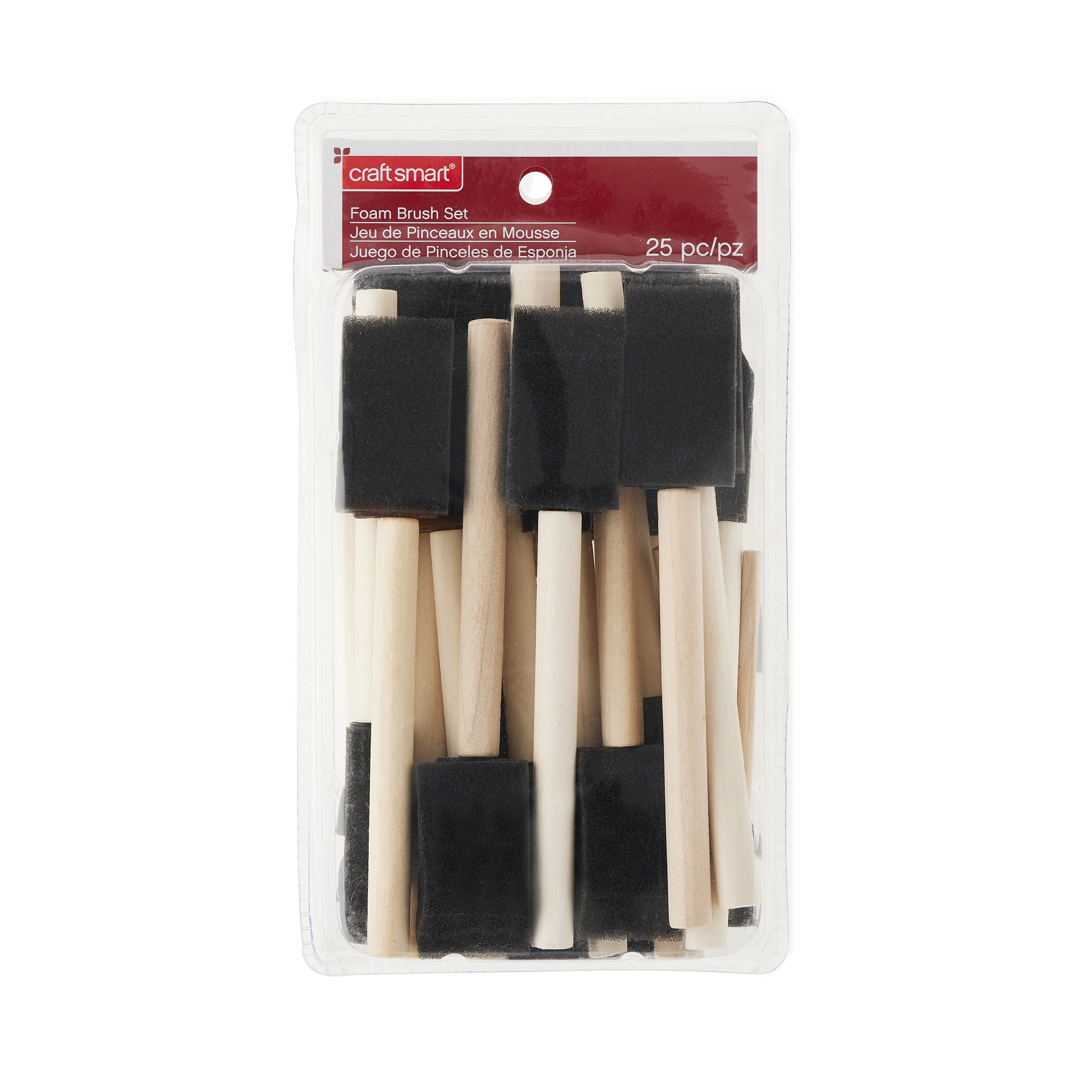 Craft Smart Foam Brush Variety Set, 12 Packs: 25 ct. (300 total)