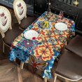 thumbnail image 2 of Rectangle Waterproof Tablecloth 60×120 Inch, Mosaic Decorative Pattern Reusable Indoor/Outdoor Durable Table Cover for Party Kitchen Dinner Room Decor, 2 of 6