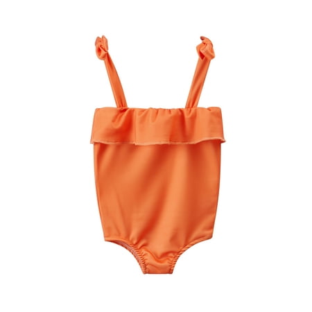 

Bagilaanoe Toddler Baby Girl One-Piece Swimsuit Print Sleeveless Swimwear 6M 12M 2T 3T 4T 5T Kids Infant Ruffle Bathing Suit