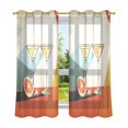 thumbnail image 6 of Yayeee Window Curtains Set of 2 for Living Room Light Filtering 63"x42", Beige Glasses, 6 of 7