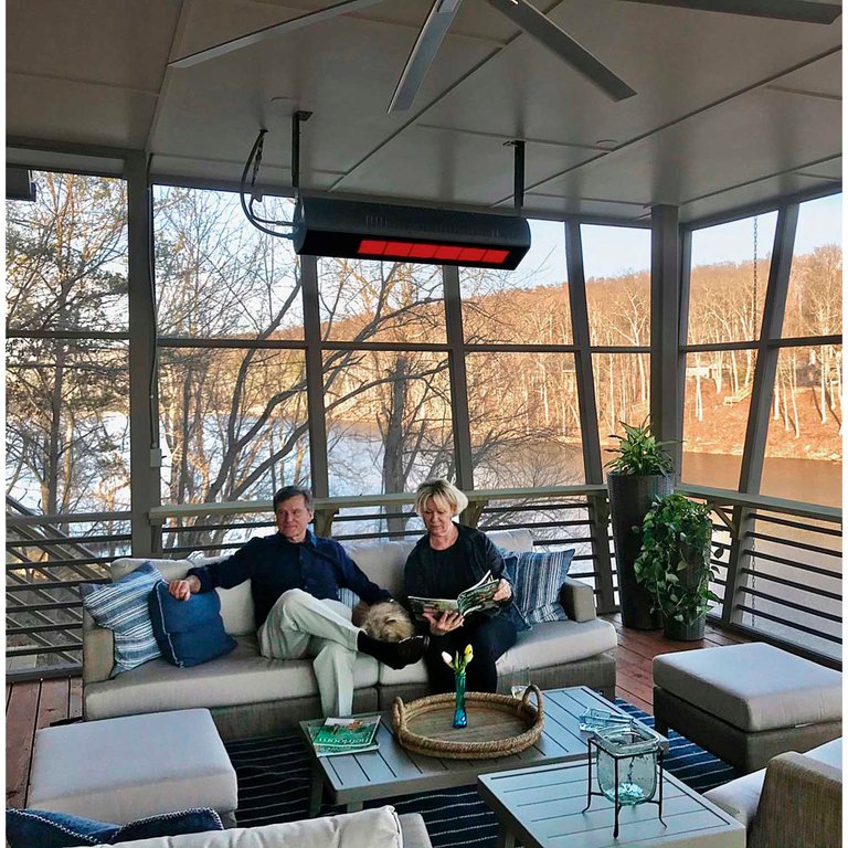 SunStar GLASS Natural Gas Infrared Patio Heater, 35000 BTU, Two Stage -  Walmart.com