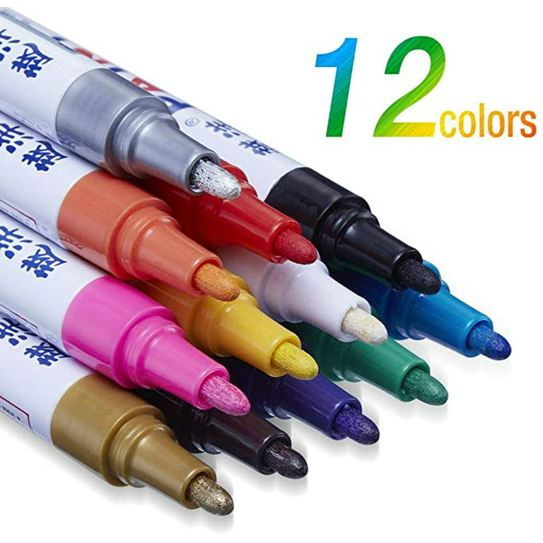 JAPIIM Car Paint Marker, Crayon Vehicles Paint Markers, Durable