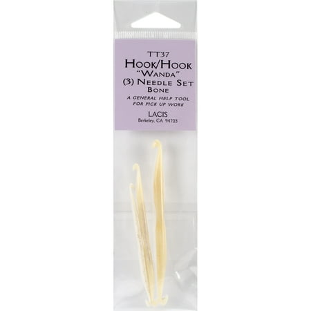 UPC: 0824649007219 | Double-Ended Bone Crochet Hooks 3/Pkg-D4/3mm – 3   F6/4mm – 3.5   J10/6mm – 4