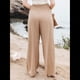 thumbnail image 5 of Pantalones Palazzo de para Mujer Color Caqui XL, 5 of 8