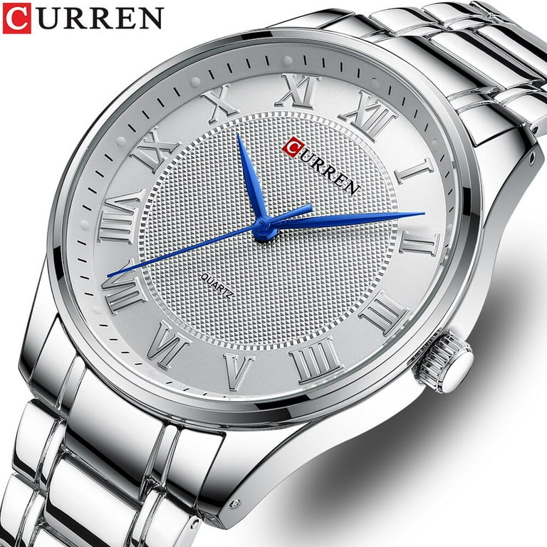 CURREN Simple Quartz Men's Watch Stainless Steel Band for