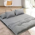 thumbnail image 3 of Jerry & Maggie Modern Adjustable Ergonomic Fabric-Covered Sofa Bed Chair with Metal Frame, 3 of 5