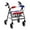 Heart American Flag, variant on HELLHERO Rollator Walker Seat Back Covers Walker Protection Seat & Back Covers & Red Blue White Star Stripes Stretchable Material Soft for Elder