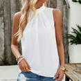 thumbnail image 5 of gbyLJF Running Girl Tank Tops for Women Ruched Shell Top Tennis Tank Tops for Women Beachy Shirts for Women White XL, 5 of 6