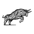 thumbnail image 1 of Metal Wall Art Figura Cabra Ornamento Metálico Mural Artístico Diseño Exclusivo Adecuado para Decoración en Sala Comedor Recibidor Hogar 30cmx16.85cm, 1 of 9