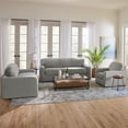 thumbnail image 3 of SureFit  Cedar Stretch Textured 2 Piece Loveseat Slipcover - 40x73 Gray, 3 of 7