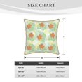 thumbnail image 2 of KLL Tropical Flowers Decorative Throw Pillow Covers Velvet Soft for Couch Sofa Bedroom Living Room Outdoor (No pillow core)- 18"x18", 2 of 5