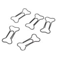 thumbnail image 4 of Wire Bookmark, Black Dog Bone Shape Paper Clips Firm 45 Pcs  for Office, 4 of 8