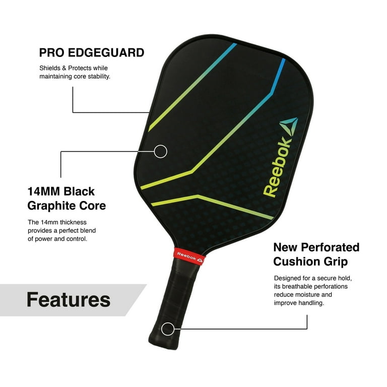Reebok 14mm Graphite Pickleball Paddle, New - Walmart.com