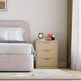 thumbnail image 2 of Bedside Table Nightstand with Bedside Storage, Bedroom Side Table and Organizer, Functional and Fluted Nightstand, for Bedroom, Living Room, Home Office, 2 of 9